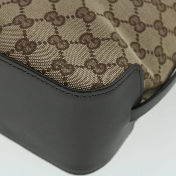 GUCCI Gg Canvas Tote Bag Canvas Leather Beige Brown 107757 Auth Ki3340 - Picture 9 of 16